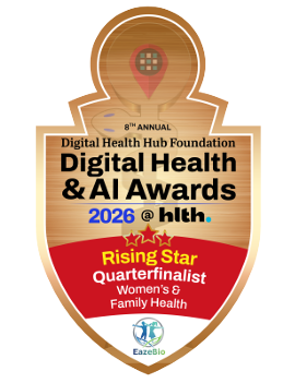 Rising Star Quarterfinalist, Women's & Family Health — 2026 Digital Health & AI Awards, Digital Health Hub Foundation.