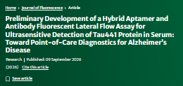 EazeBio's at-home Tau assay is now  published in the journal of Fluorescence.